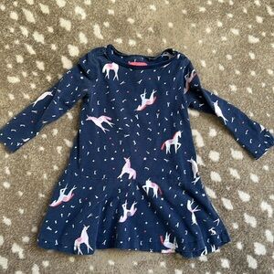 Joules Unicorn Skater Dress